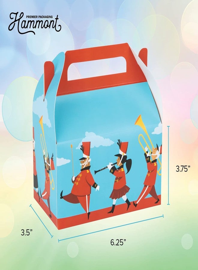 Hammont Party Favor Treat Boxes – 10 Pack,Easy Assemble Toddler Marching Band Themed Gable Boxes, Cookie Box for Gift Giving, Birthday and Holiday Party Décor,6.25x3.75x3.5 Inches - Image 2